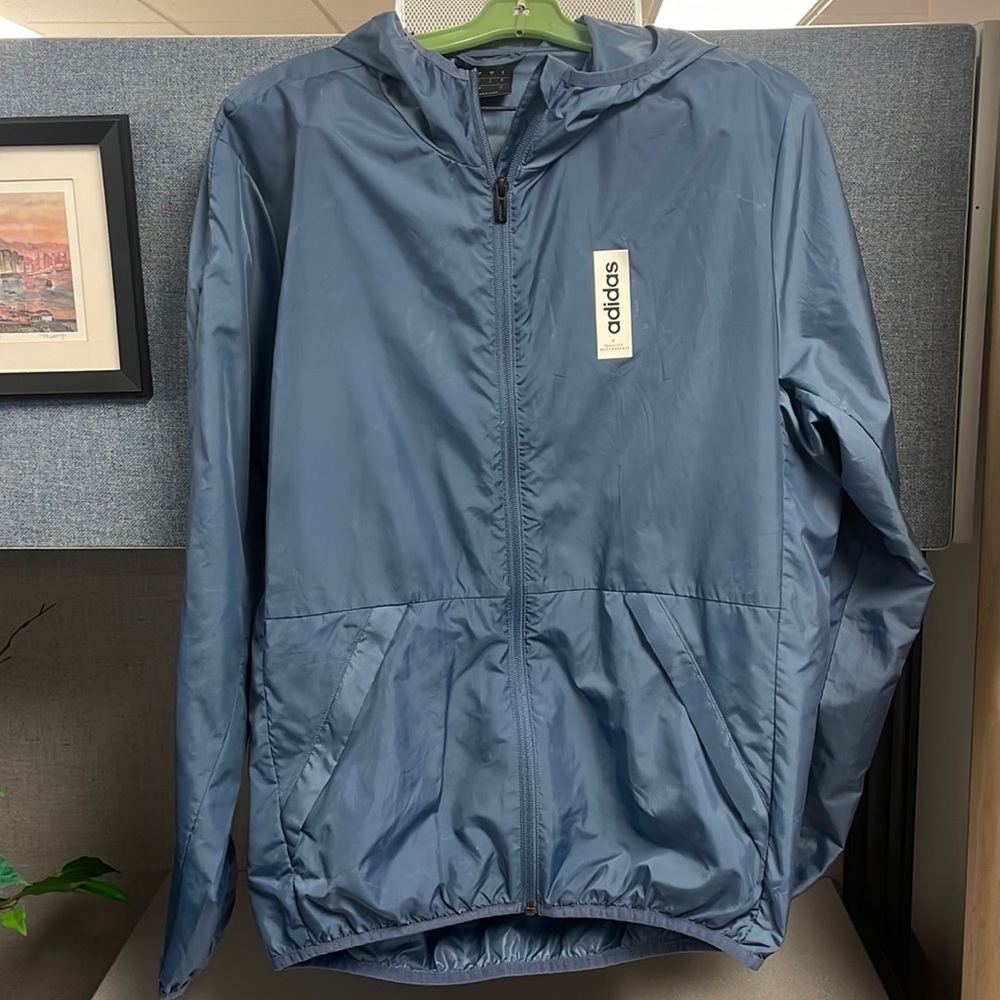 Adidas Climalite blue wind breaker